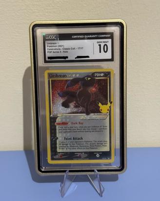 Umbreon gold star 25 anniversario pokemon cgc 10