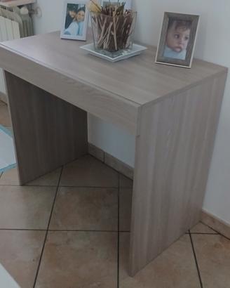 scrivania con cassetto rovere chiaro