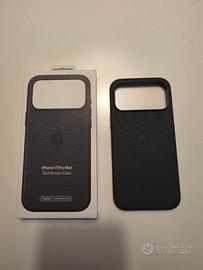 Custodia Apple TechWoven Case nera 17 Pro Max