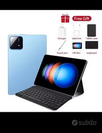 tablet 10 pollici con tastiera cover e touch pen