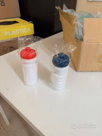 Borracce plastica nuove, 4 colori per palestra