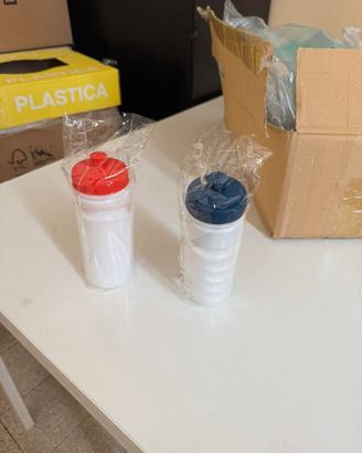 Borracce plastica nuove, 4 colori per palestra