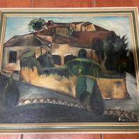 Quadro santo Pizzamiglio, paesaggio