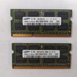 Memoria ram per notebook 