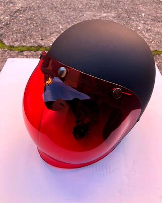 Casco con visiera bubble