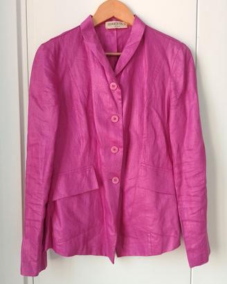 Giacca donna in lino fucsia di Roberta B. Milan