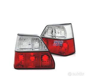 FANALI VOLKSWAGEN VW GOLF 2 83-91 ROSSO BIANCO