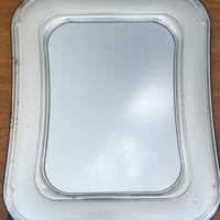 Cornici d’argento grande con specchio