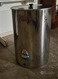 Recipiente in acciaio inox da 100 litri