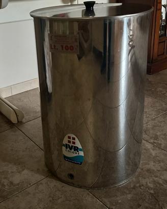 Recipiente in acciaio inox da 100 litri