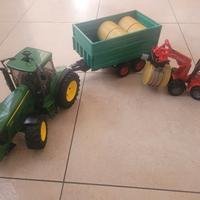 Set Bruder Forca porta balle e betoniera