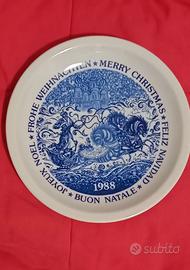 Piatto Natale 1988 porcellana