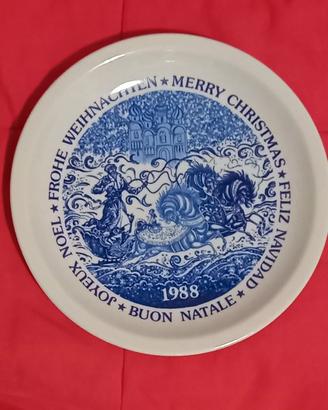 Piatto Natale 1988 porcellana
