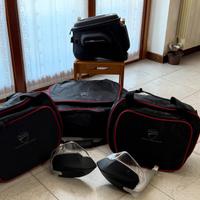 Dispongo set valige piu borsa serbatoio ducati