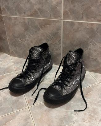 Converse All Star Alte Glitter - Usate (Taglia 40)