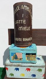 Scatole latta vintage Bertolini Ambrosoli