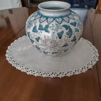 Vaso in porcellana cinese decorato a mano - Vintag