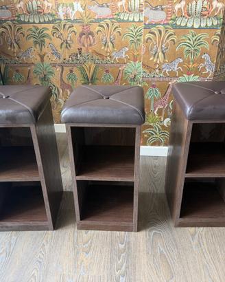 3 sgabelli poggiaborse/portascarpe Gamma design