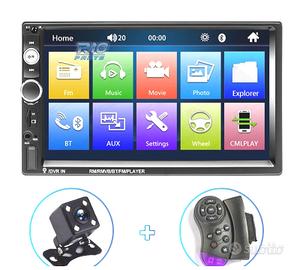 RADIO 2DIN 7" TOUCHSCREEN BLUETOOTH USB SD RETROM