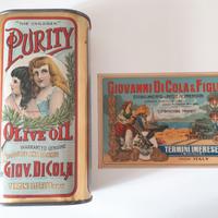 latta di cola termini imerese scatola antica olio