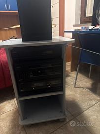 Inpianto  audio casa phonola con giradischi