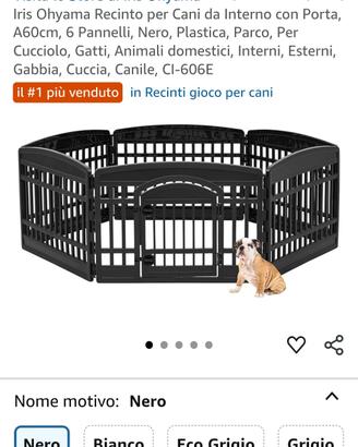 kennel cani grande 6 pannelli 