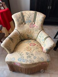 Poltrona Chauffeuse Stile Napoleone III fine ‘800