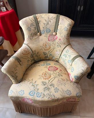 Poltrona Chauffeuse Stile Napoleone III fine ‘800