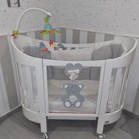 Culla, settimino e fasciatoio linea italbaby ors