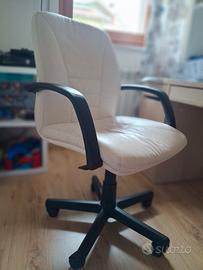 sedia in PELLE  da scrivania 
