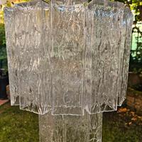 lampadario anni 70 stile Venini tronchi