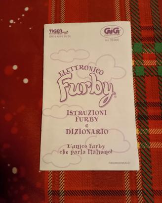 RARO Manuale Istruzioni + Dizionario Furby Italian