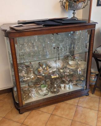 Vetrinetta legno e cristallo