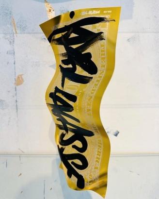 Karl Lagasse One Dollar Gold Black KL 39x17.5 cm