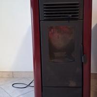 stufa a pellet completa di tubi