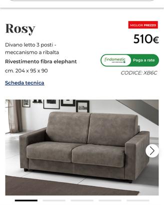 Divano letto Rosy mondo convenienza