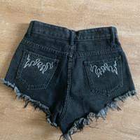 pantaloncini di jeans neri