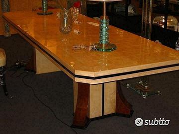 1930 Tavolo Dèco. Grande tavolo scultura. Design
