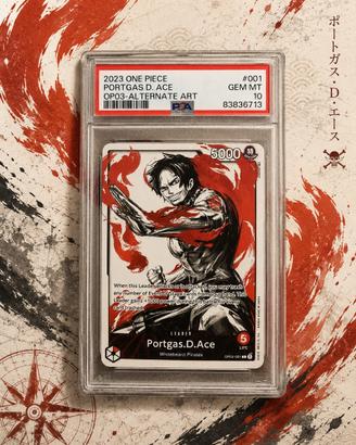🔥Portgas D. Ace OP03-001 Psa 10 One Piece OP03🔥