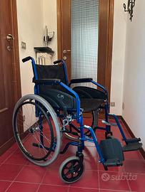 Sedia a rotelle carrozzina pieghevole