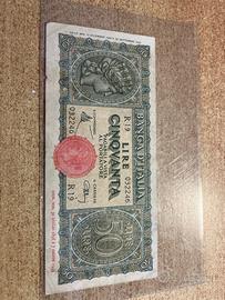 Banconota da lire 50 luogotenenza