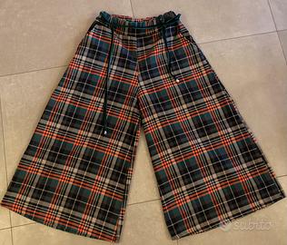 Pantalone donna large fantasia tartan marca Diva’s