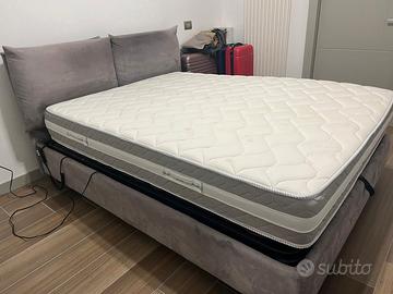 letto contenitore con rete motorizzata 