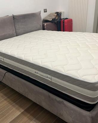 letto contenitore con rete motorizzata 
