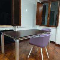 Scrivania in alluminio e legno 