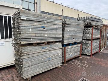 Pedane, tavole zincate per ponteggio usate