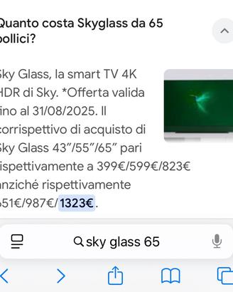 Smart tv 65 pollici
