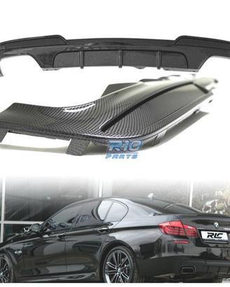 DIFFUSORE BMW F10 F11 LOOK M PERFORMANCE CARBONIO 