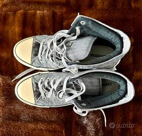 All star converse grigie alte