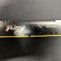 Ram DDR4 Kingston FURY Beast 8GB 3200MHz CL16
